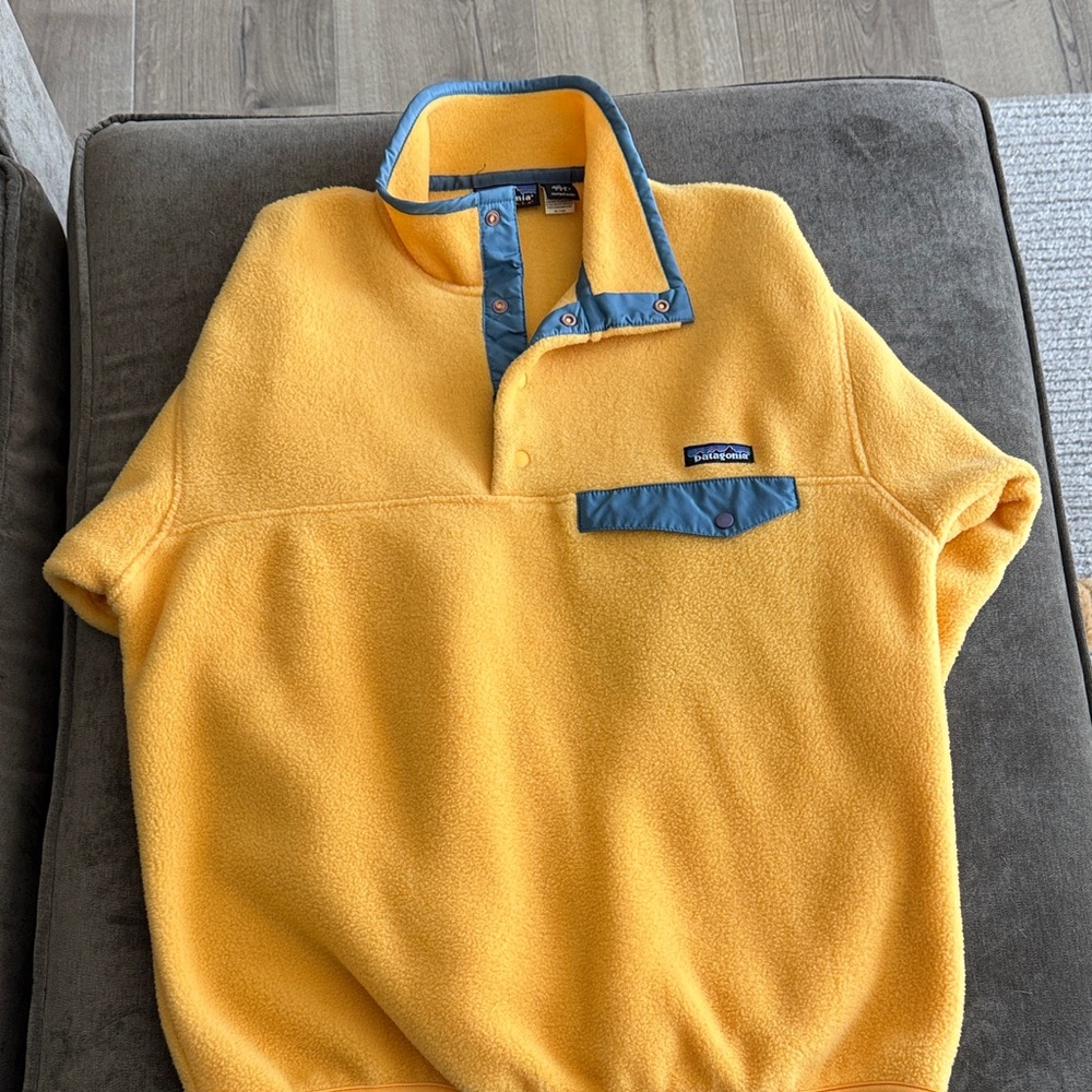Patagonia Golden Fleece with Blue Trim